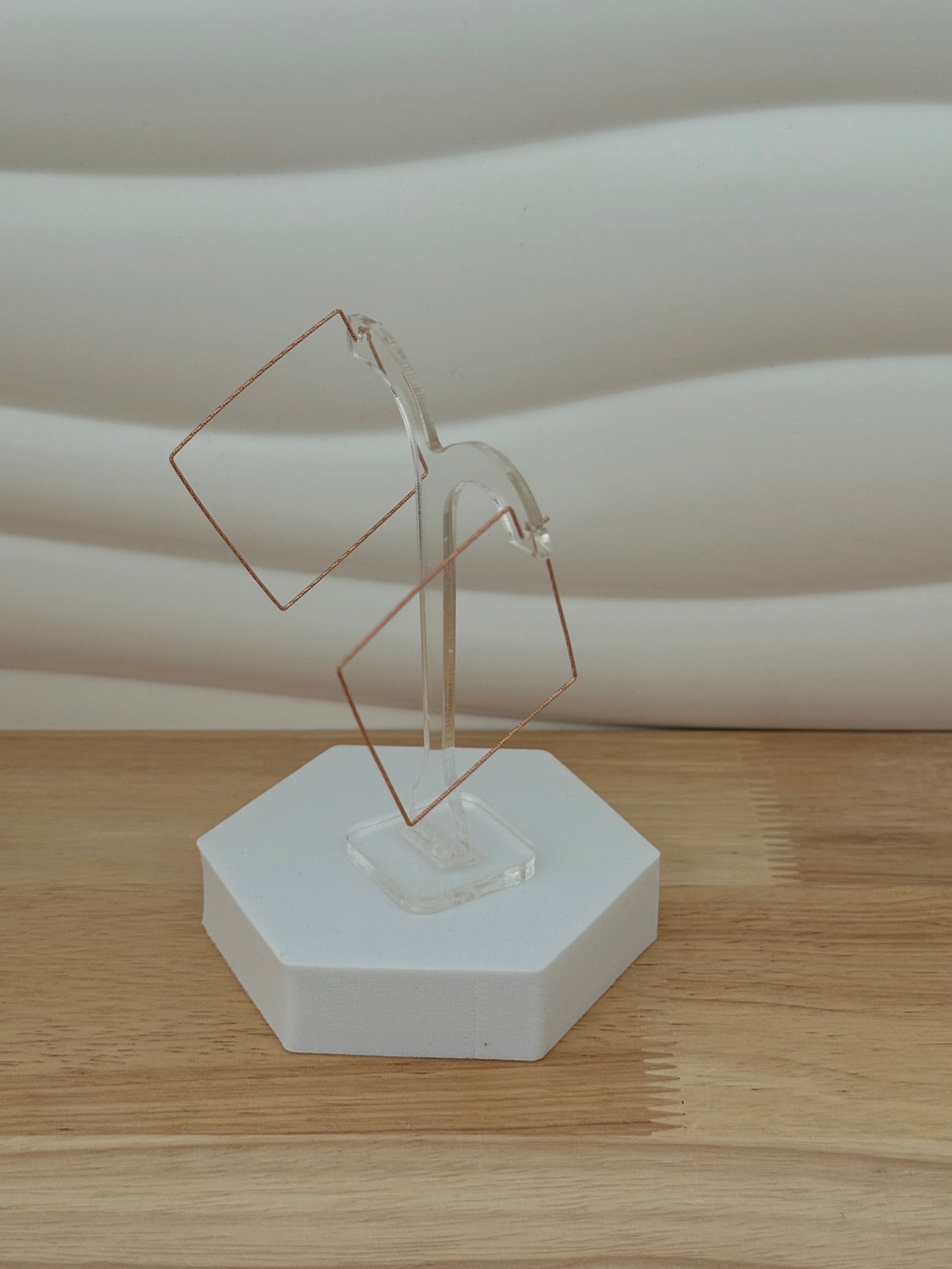 Silver Rose Gold-Plated Earring 0650