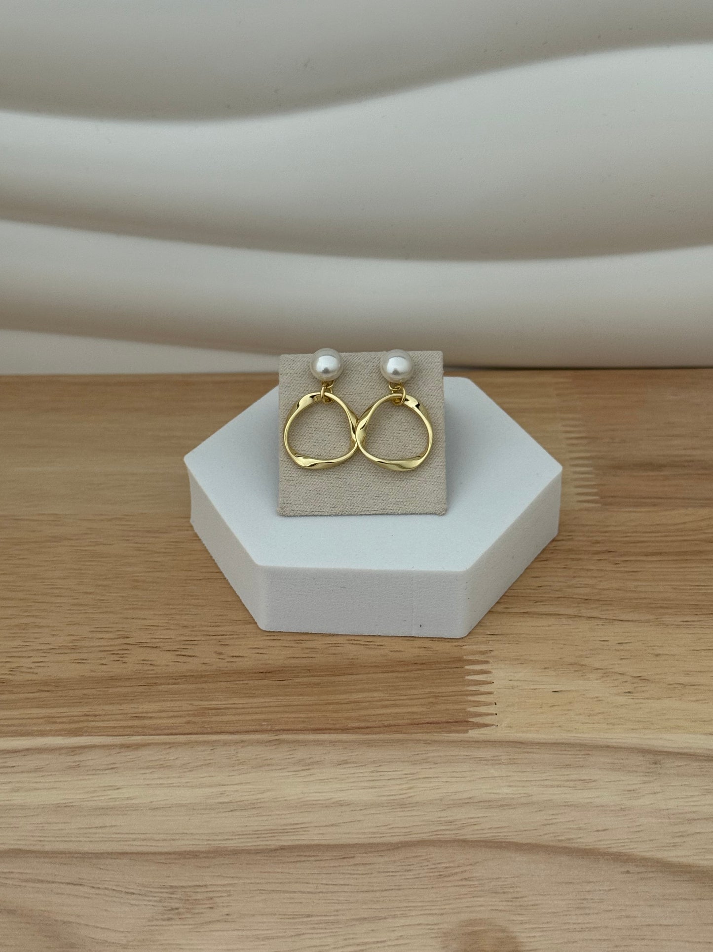 Silver Gold-Plated Earring 0012