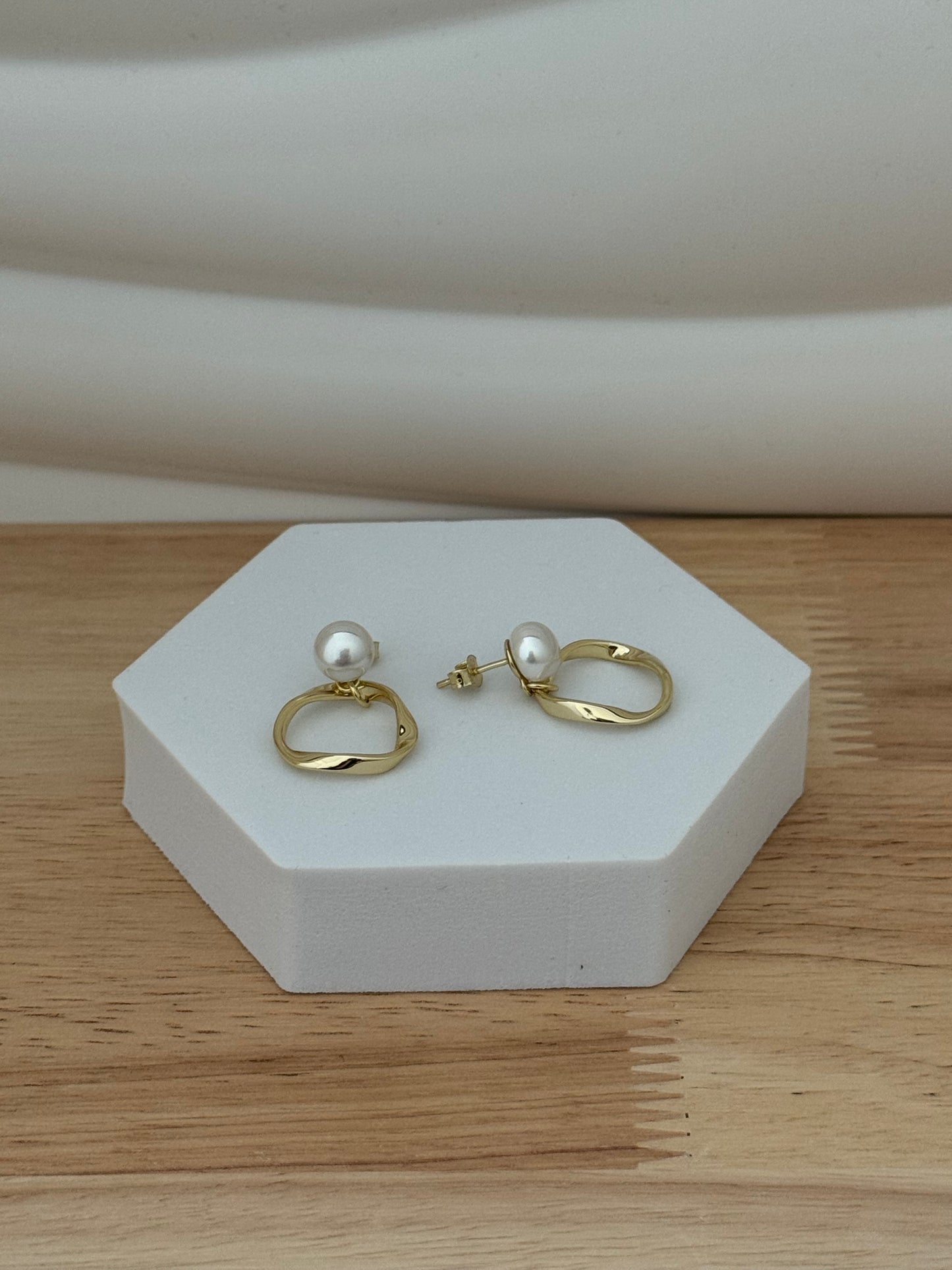 Silver Gold-Plated Earring 0012