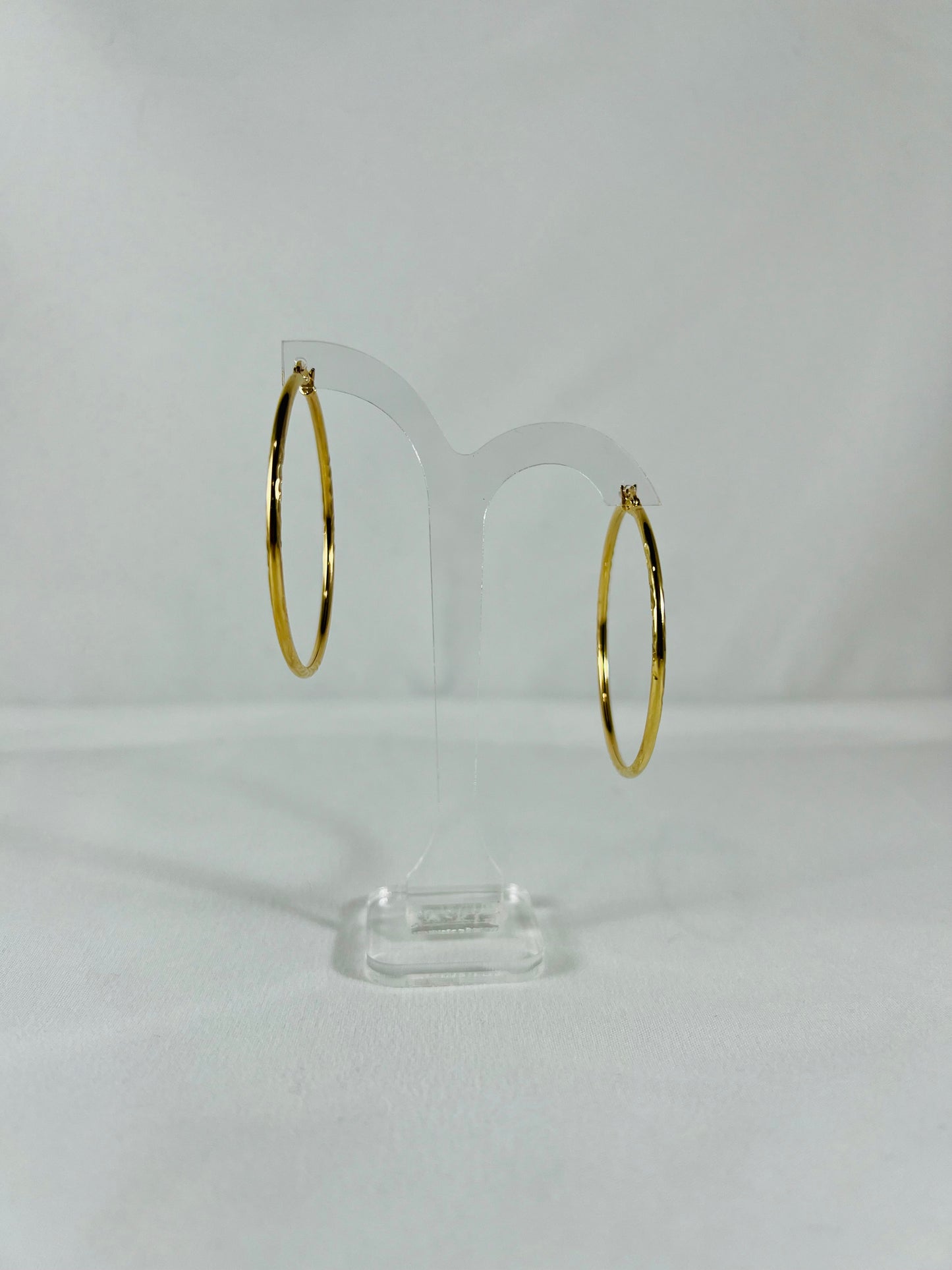 Gold plated hoop #0410