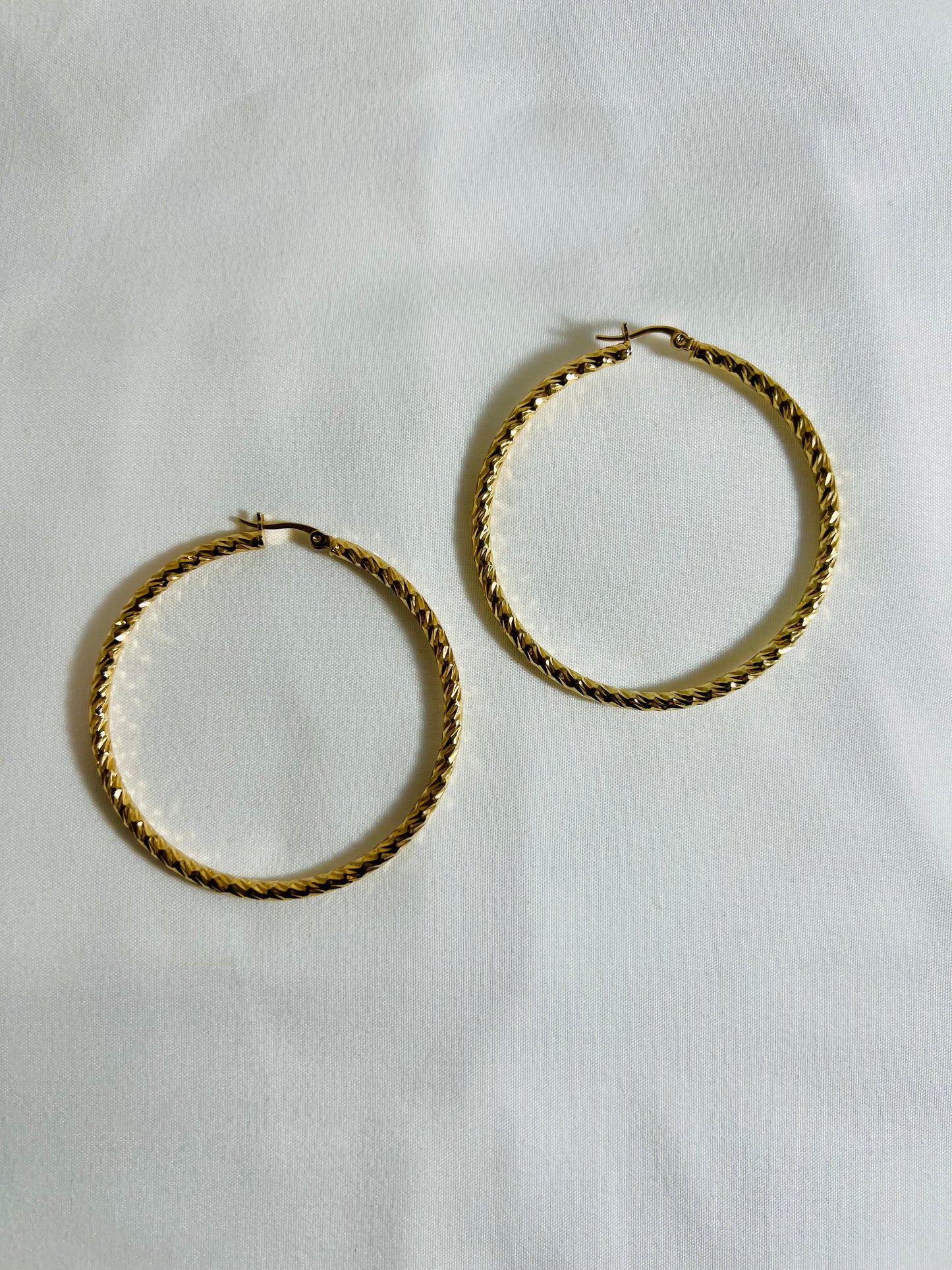 Gold Plated hoop #0525-1