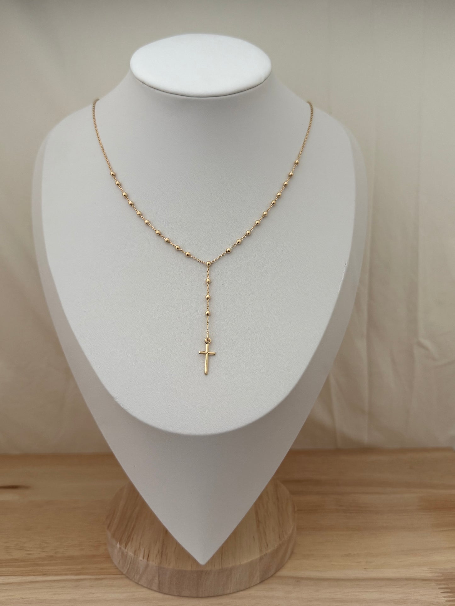 Silver Gold-Plated Rosary-007