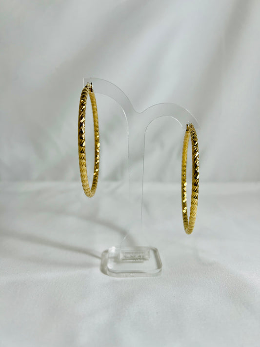 Gold Plated hoop #0525-1